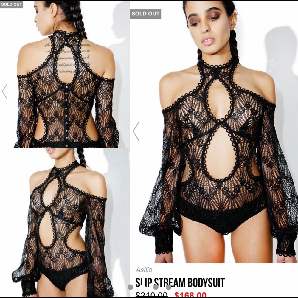Rare Asilio slip Stream Bodysuit